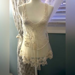 Lace flirty lingerie top
